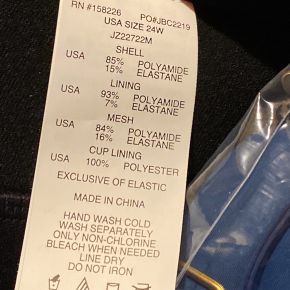 NWT Jantzen one 1 pc swim suit swim dress US 10 lined TUMMY CONTROL padded 24 - Picture 12 of 16